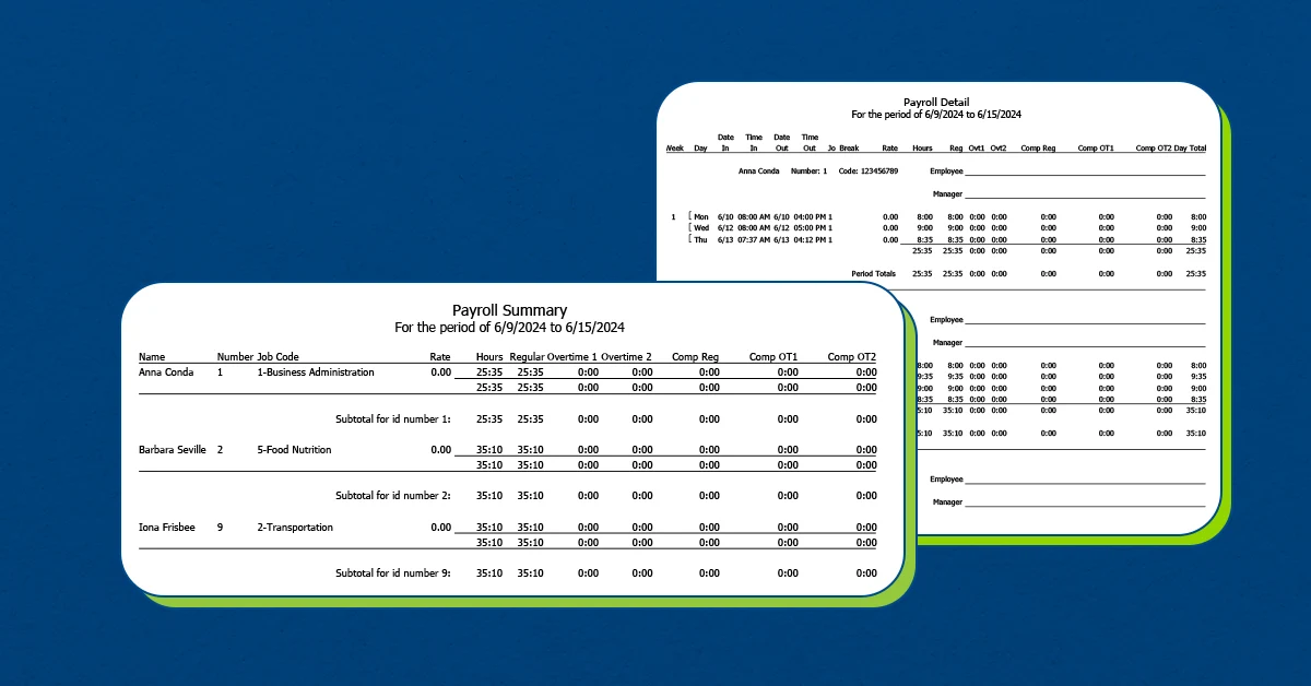 two different charts that demonstrate how to calculate hours worked in a spreadsheet