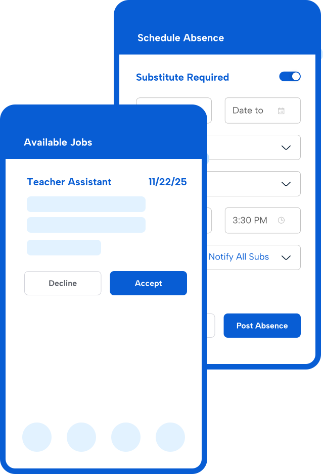 InstaSub - Mobile absence request