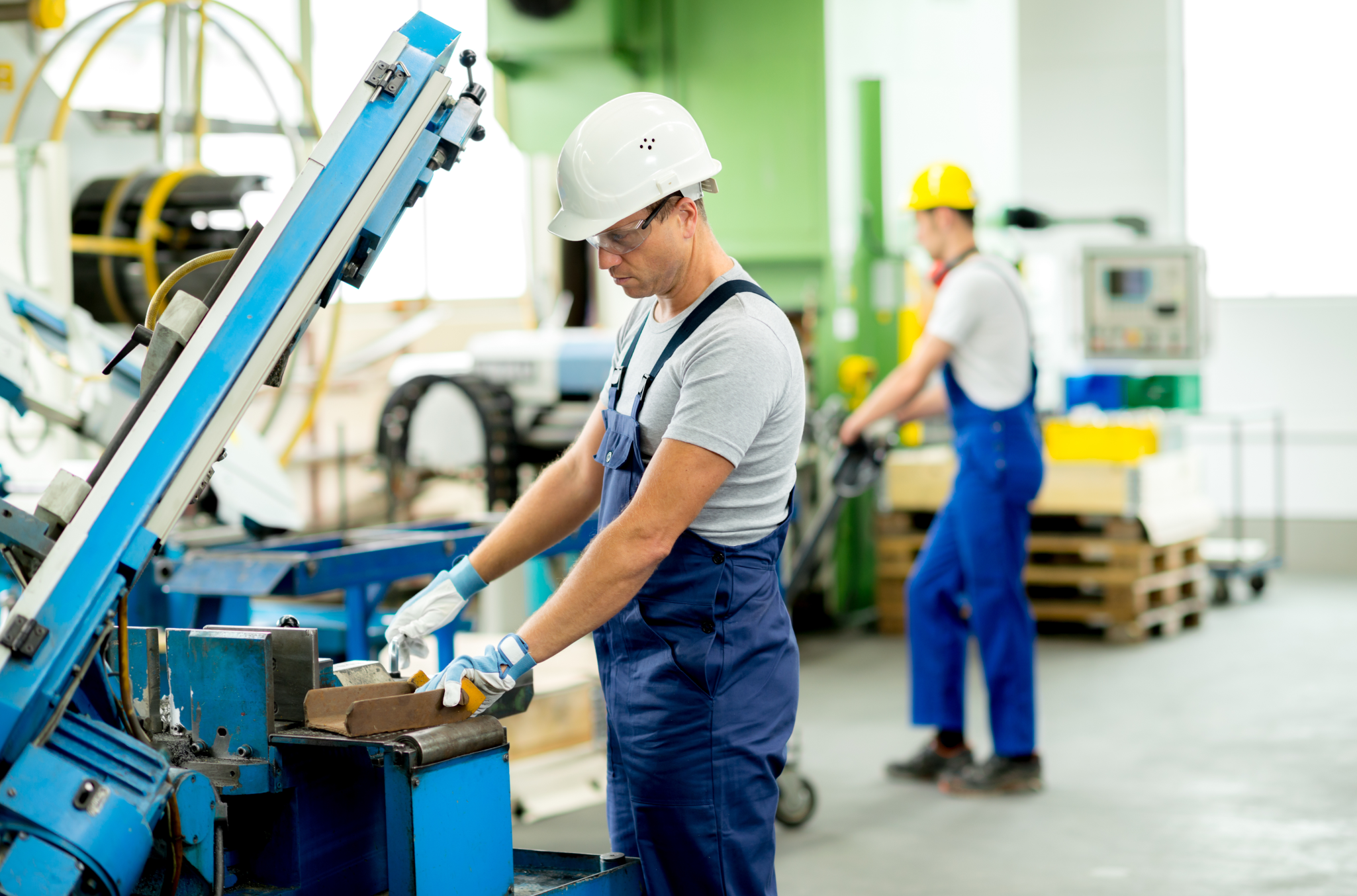 Employee working in the daytime instead of night in a manufacturing plant, visualizing shift schedules for work-life balance