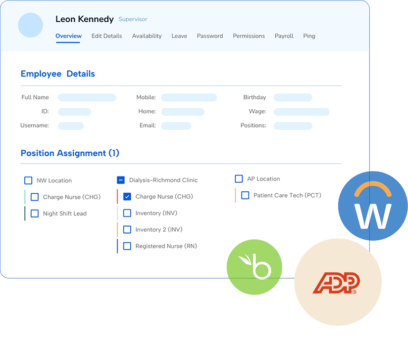 Third-party software integrations for workforce management integrations
